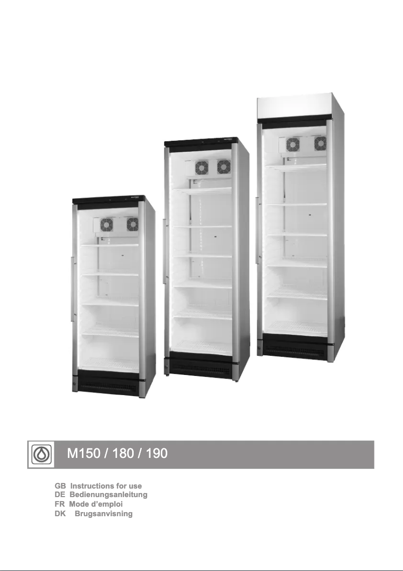 Page n°1 - Manuel utilisateur Vestfrost M 180