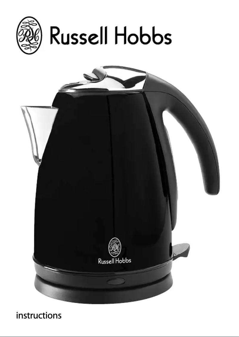 Page n°1 - Manuel utilisateur Russell Hobbs Black style 13775-56