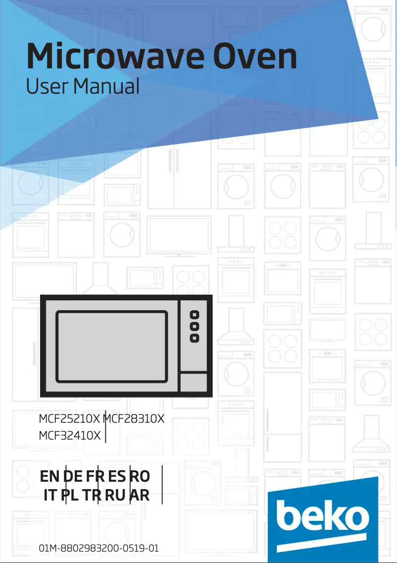 Page 1 de la notice Manuel utilisateur Beko MCF25210X