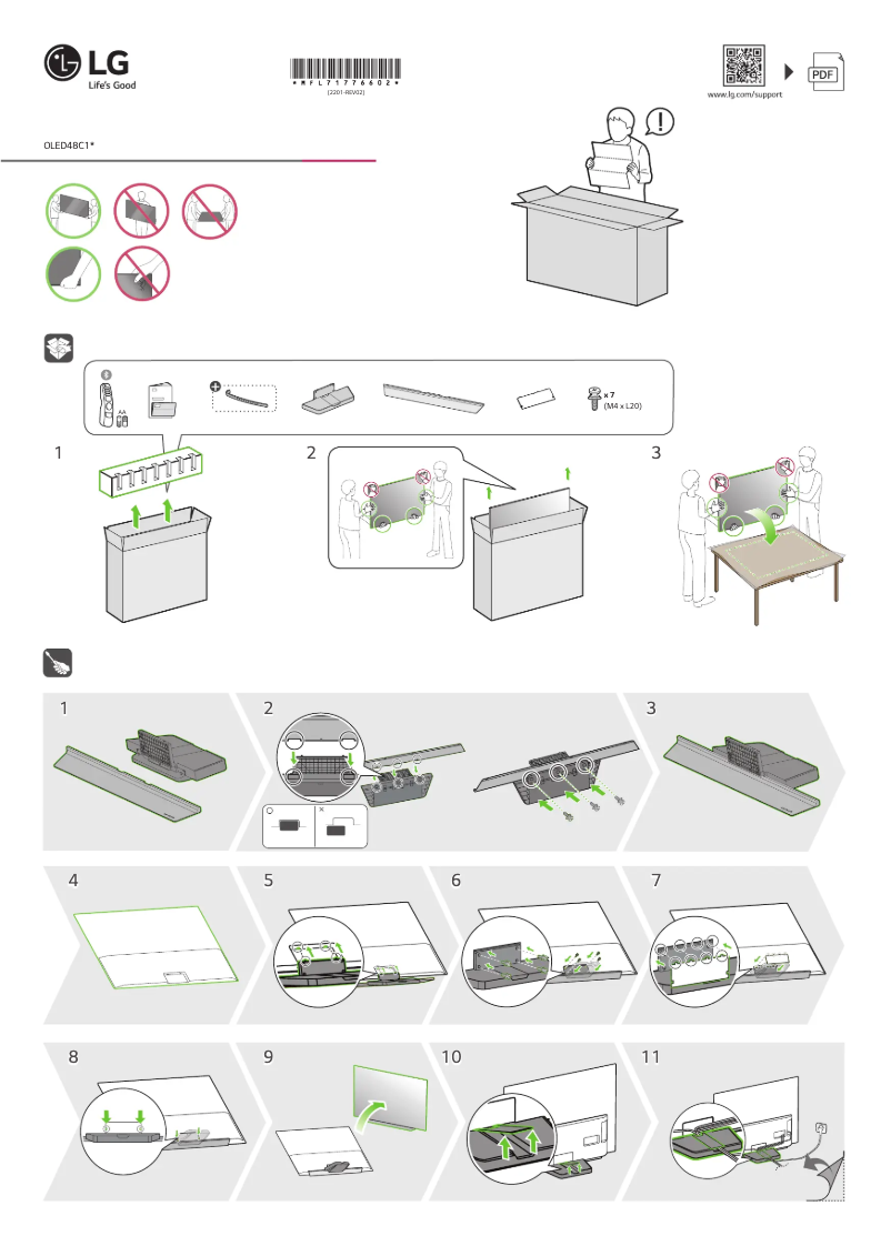 Page 1 de la notice Manuel utilisateur LG OLED48C15LA