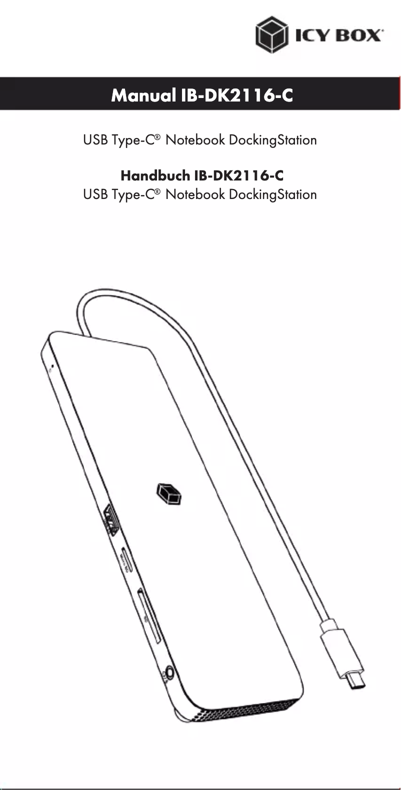 Page n°1 - Mode d'emploi Icy Box IB-DK2116-C