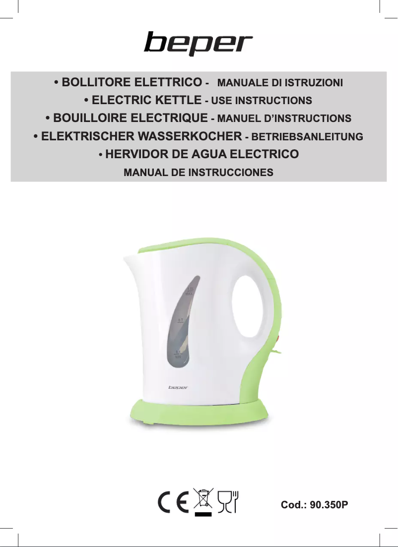 Image de la première page du manuel de l'appareil 90.350P