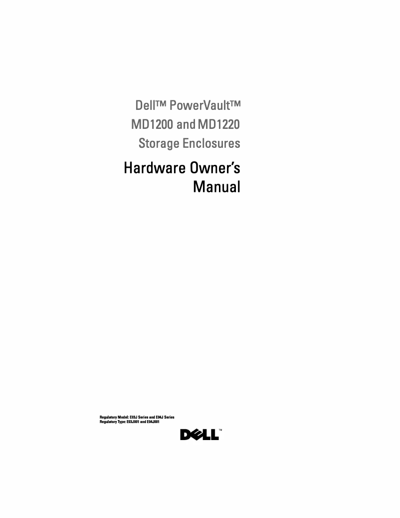 Page 1 de la notice Manuel utilisateur Dell PowerVault MD1200