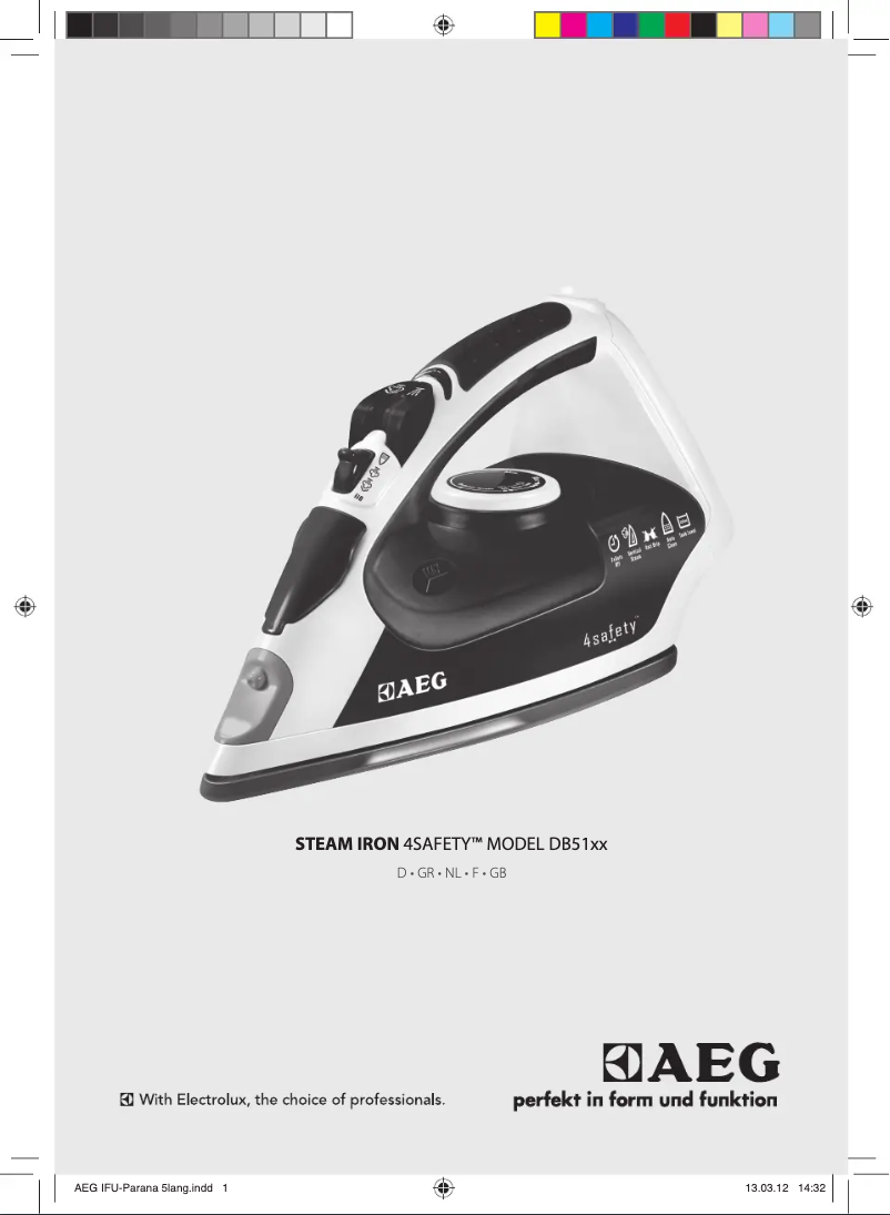 Página 1 del manual Manual de usuario AEG DB5115RP