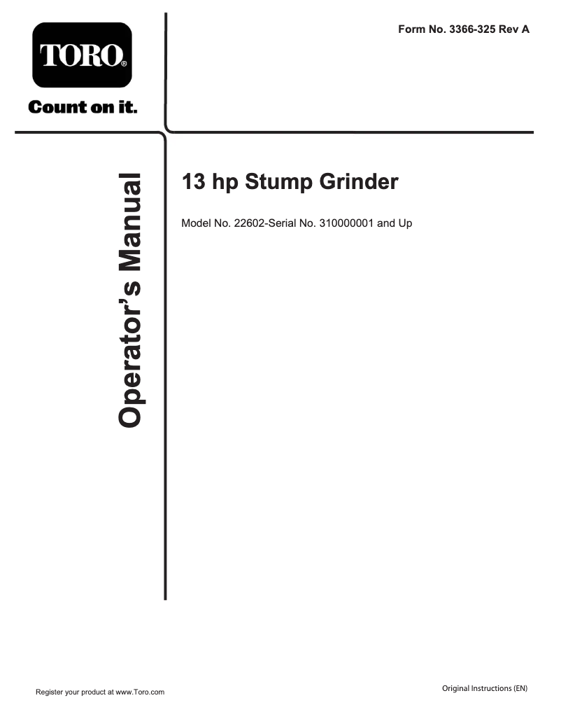 Image de la première page du manuel de l'appareil 22602