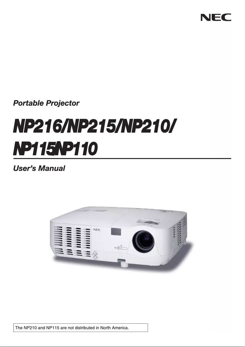 Image de la première page du manuel de l'appareil NP215