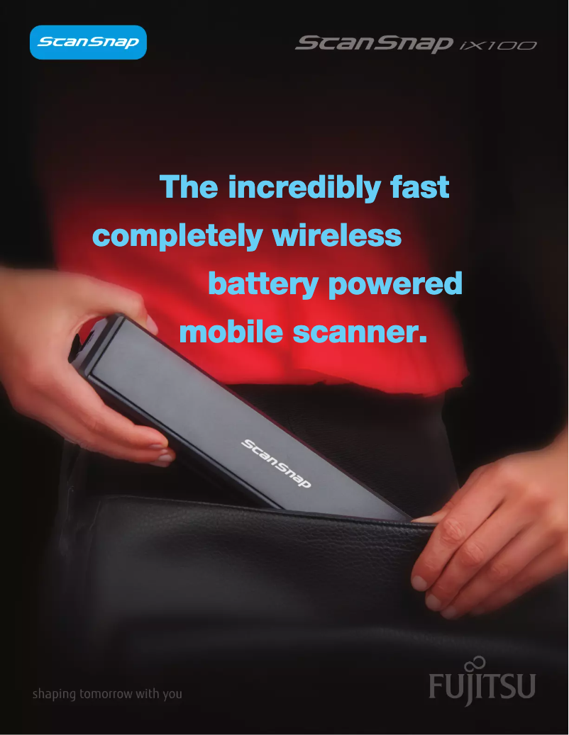 Image de la première page du manuel de l'appareil ScanSnap iX100