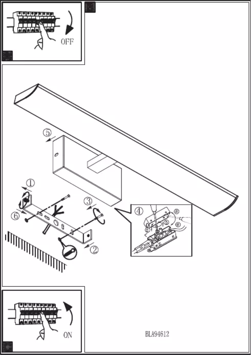 Page 1 de la notice Manuel utilisateur Eglo Tabiano
