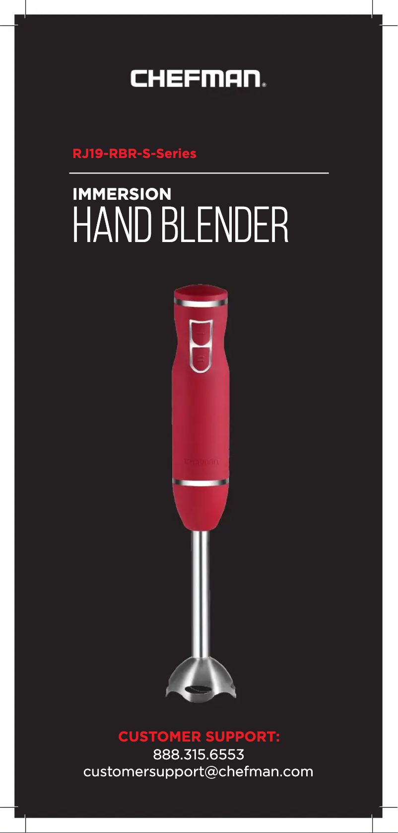 Página 1 del manual Manual de usuario Chefman RJ19-RBR-S