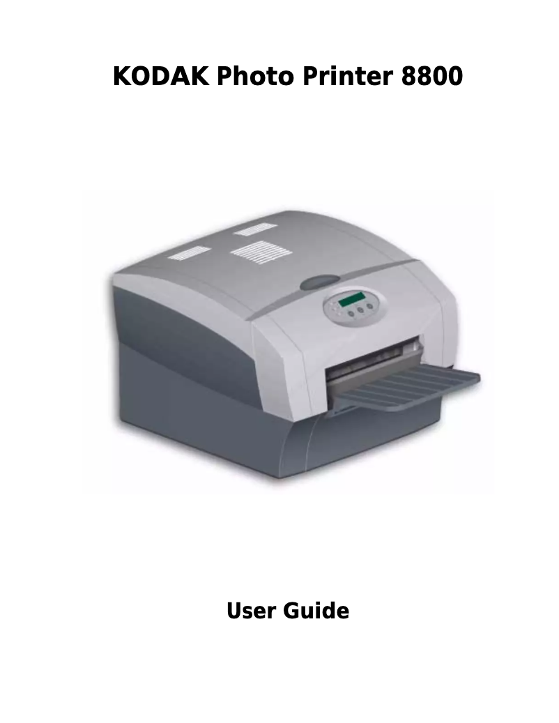 Image de la première page du manuel de l'appareil 8800