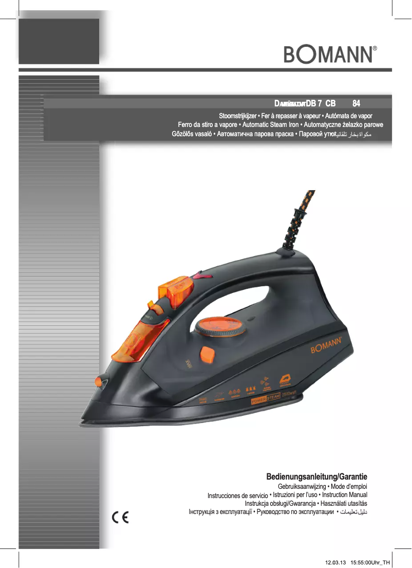 Image de la première page du manuel de l'appareil DB 784 CB