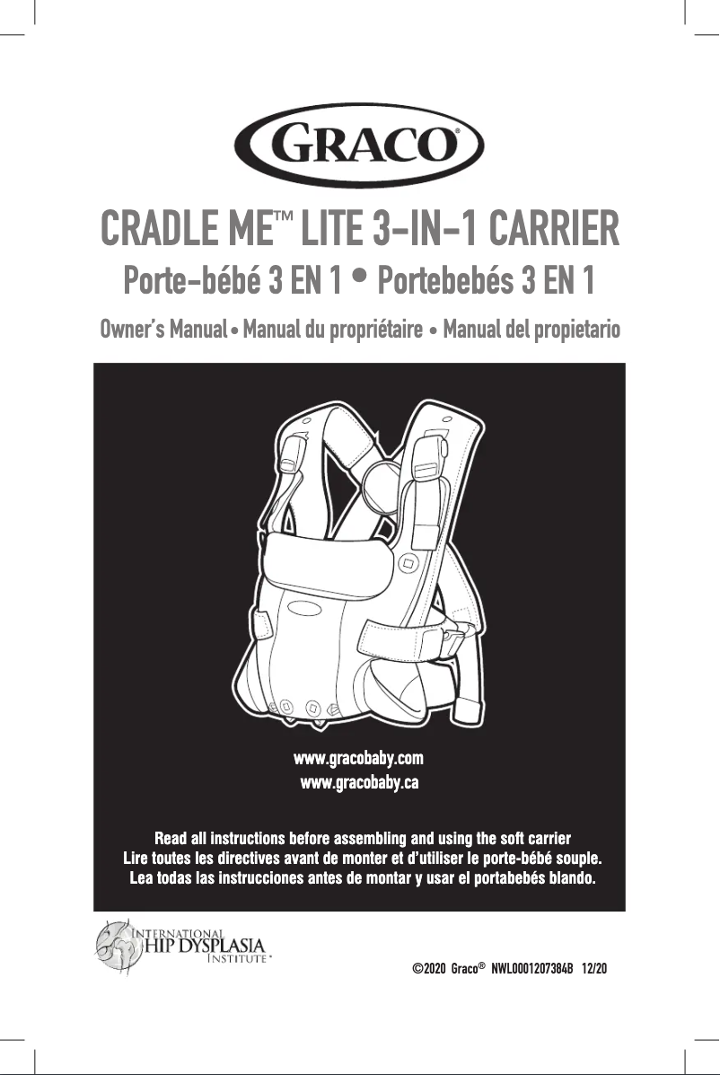Page n°1 - Manuel utilisateur Graco Cradle Me Lite