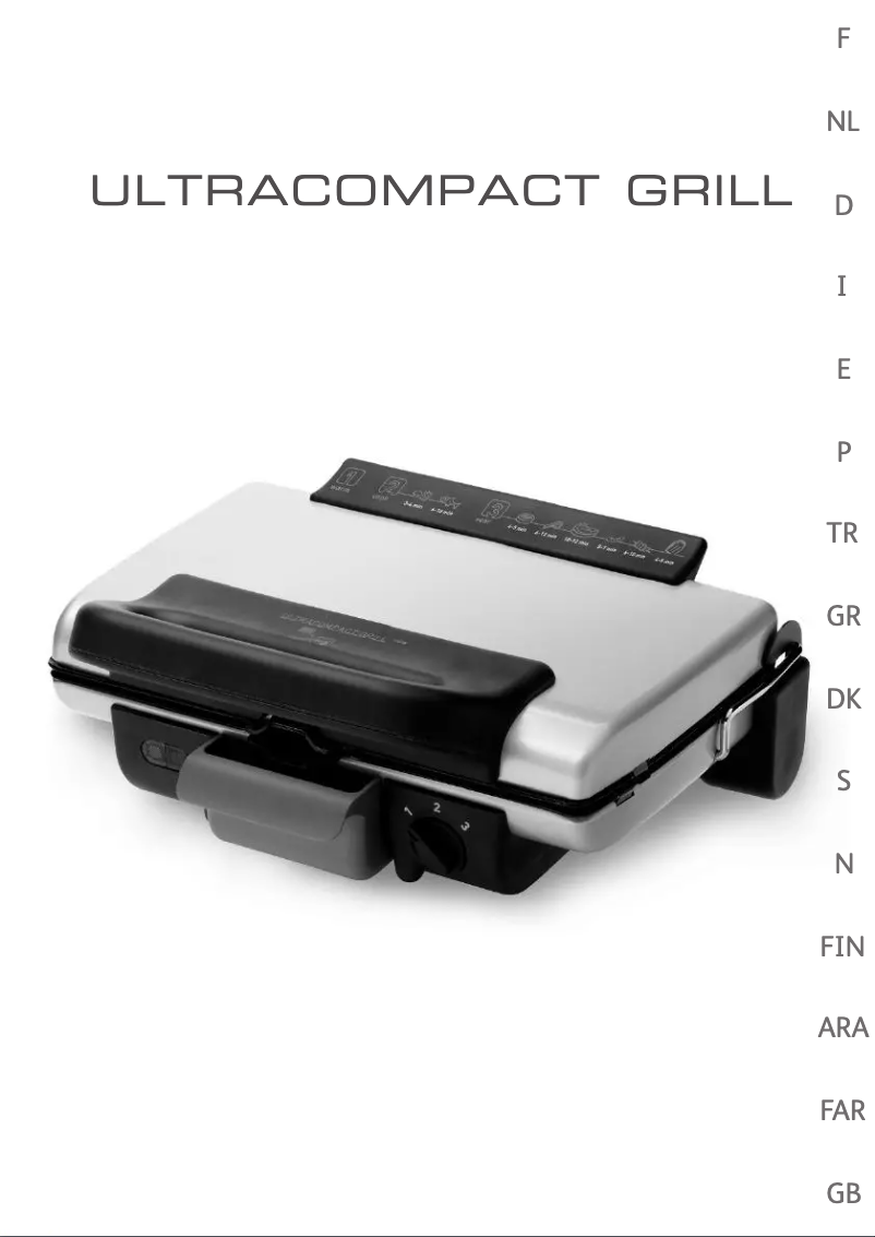 First page image of the manual for Ultracompact 600 GC3003