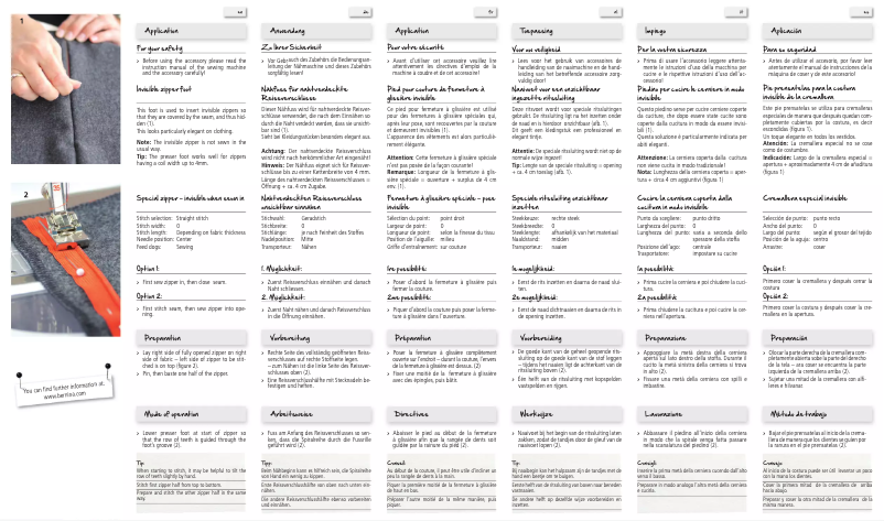 Page 1 de la notice Manuel utilisateur Bernina 35