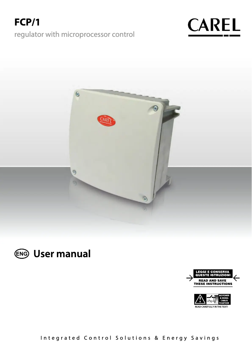 Página 1 del manual Manual de usuario Carel FCP/1