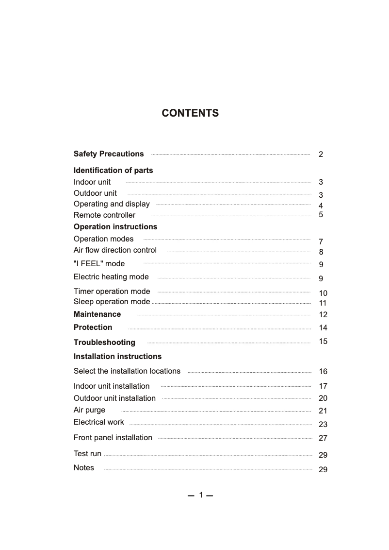 Página 1 del manual Manual de usuario Maxicool CLK120H4C