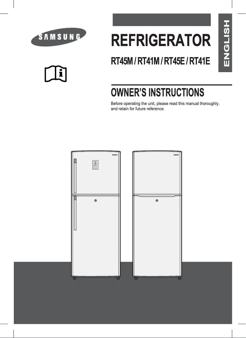 Page 1 de la notice Manuel utilisateur Samsung RT41MBSW