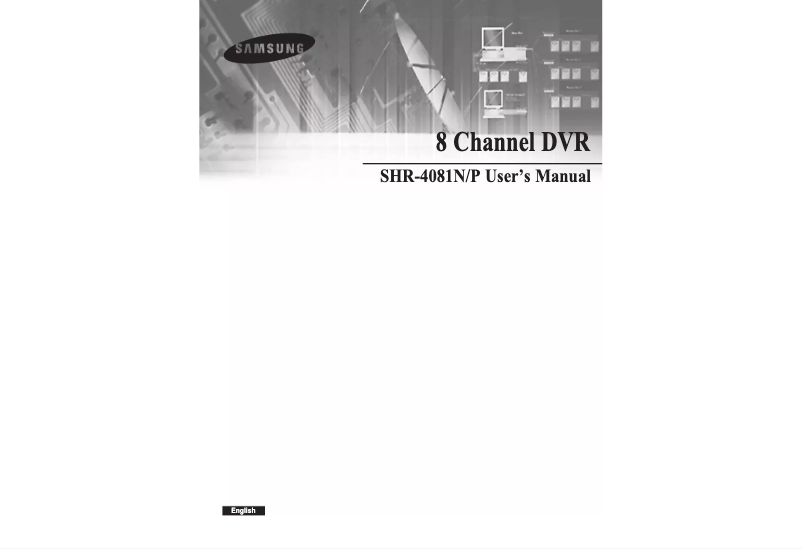 Image de la première page du manuel de l'appareil SHR-4081