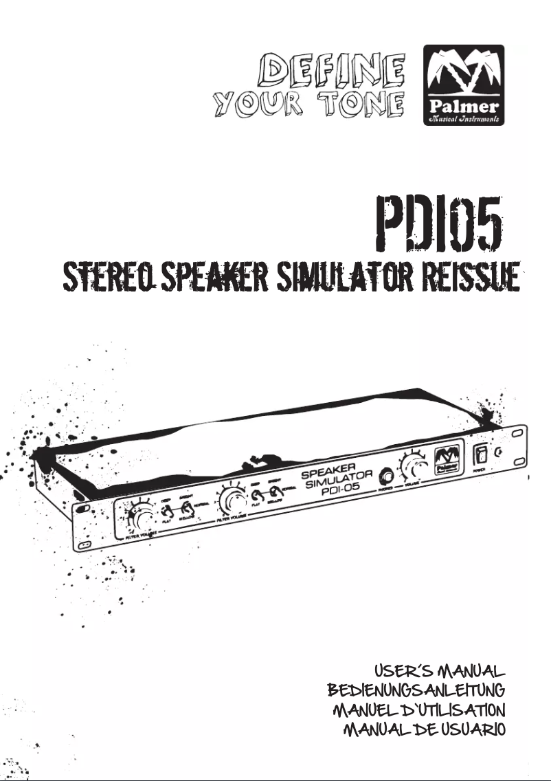 Page n°1 - Manuel utilisateur Palmer PDI-05