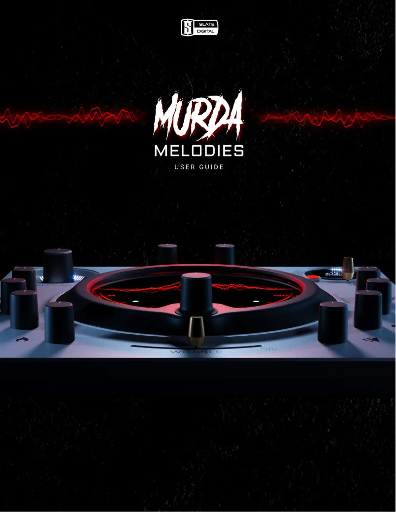 Page 1 de la notice Manuel utilisateur Slate Digital Murda Melodies