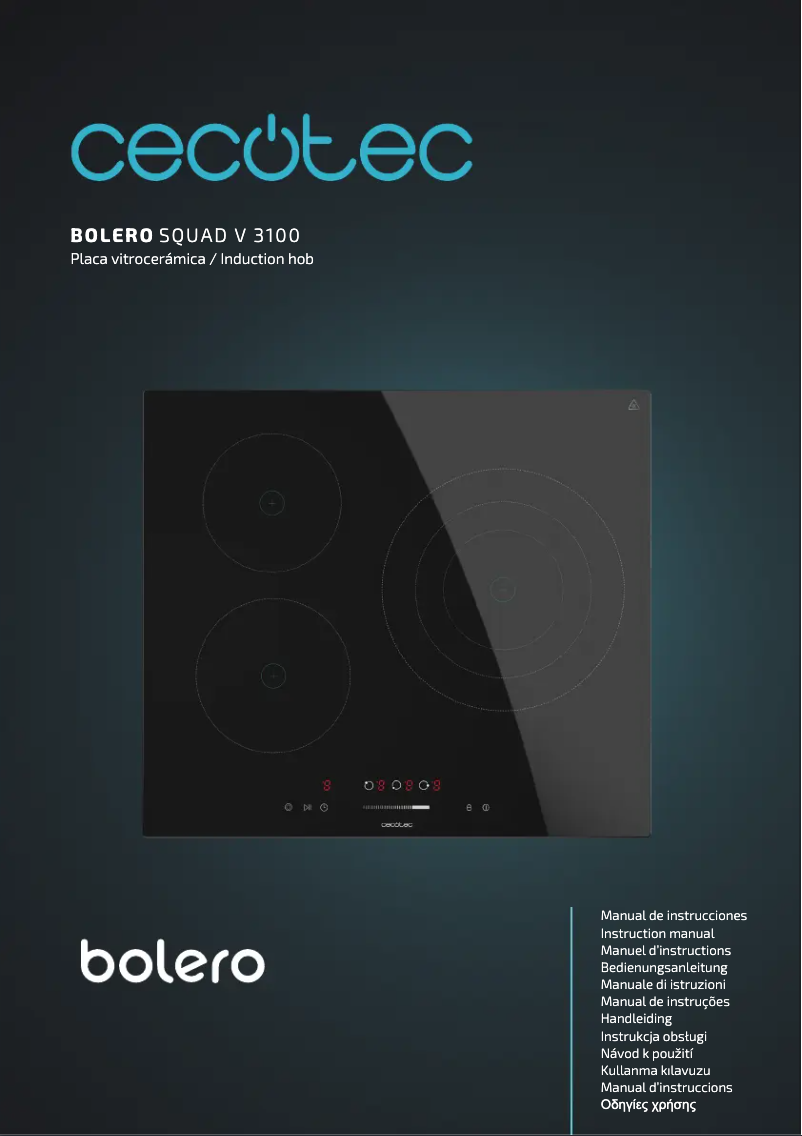 Image de la première page du manuel de l'appareil Bolero Squad V 3100
