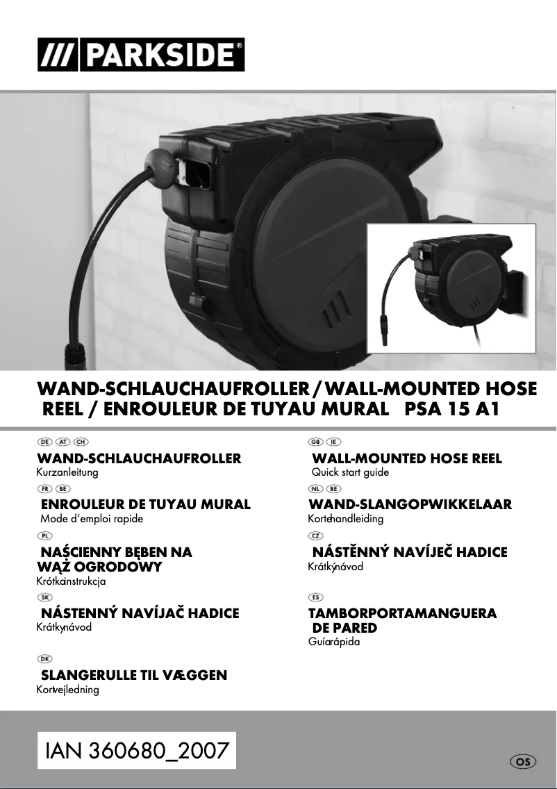 Page 1 de la notice Manuel utilisateur Parkside PSA 15 A1