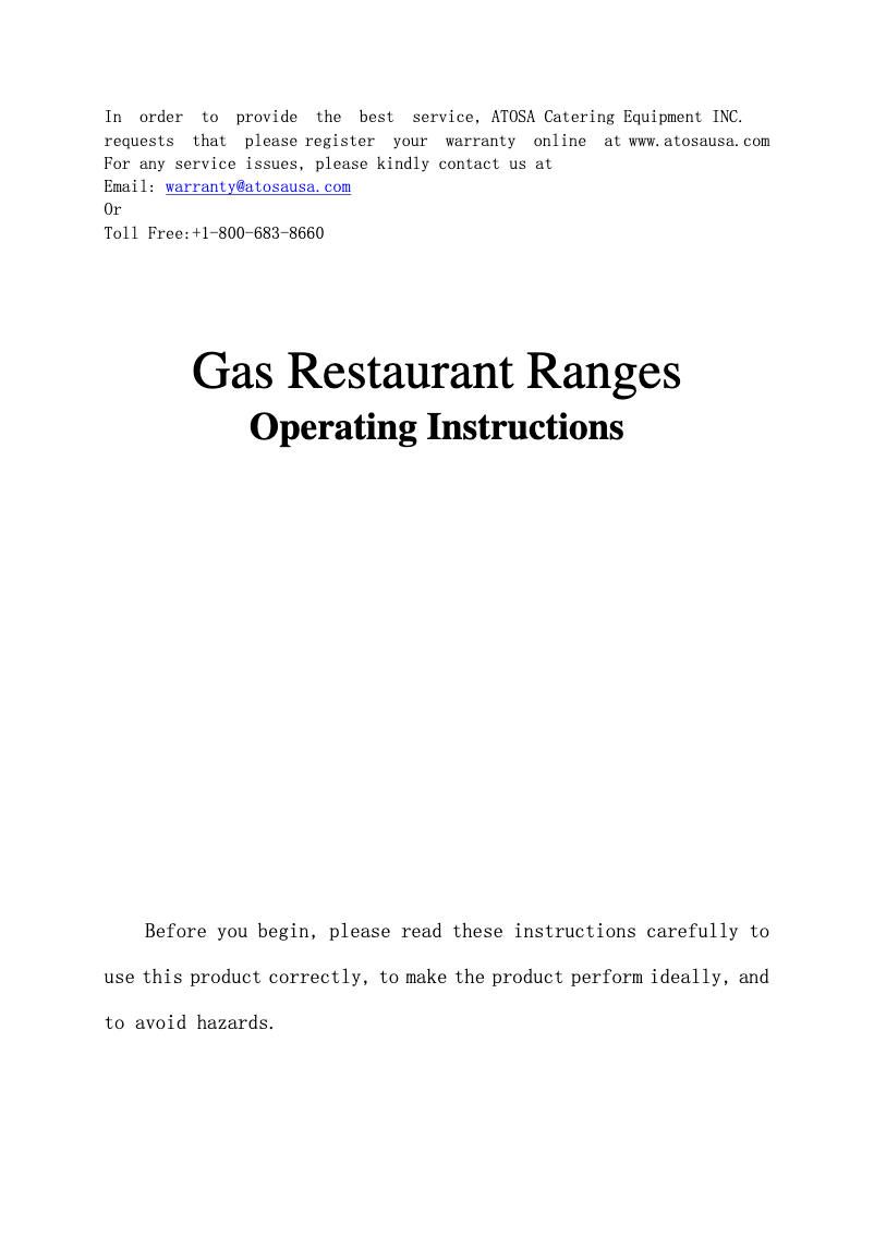 Image de la première page du manuel de l'appareil AGR-24G