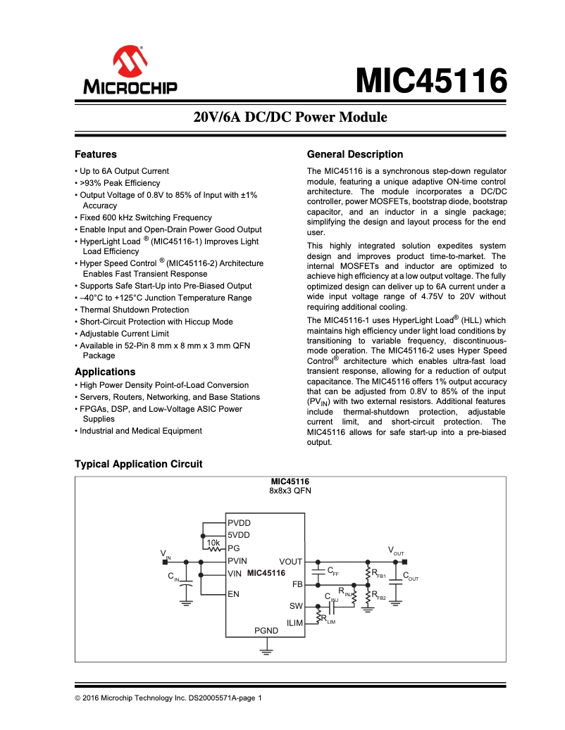 Image de la première page du manuel de l'appareil MIC45116