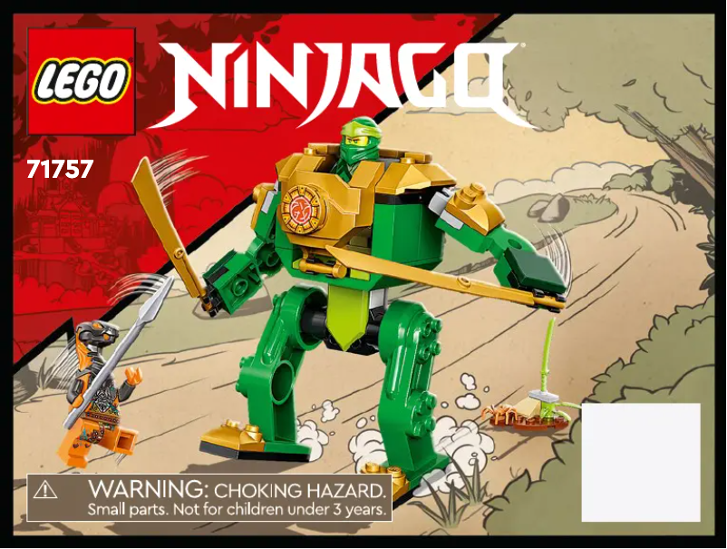 Page 1 de la notice Manuel utilisateur Lego Ninjago 71757