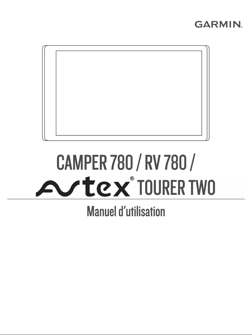 Page 1 de la notice Manuel utilisateur Garmin RV 780