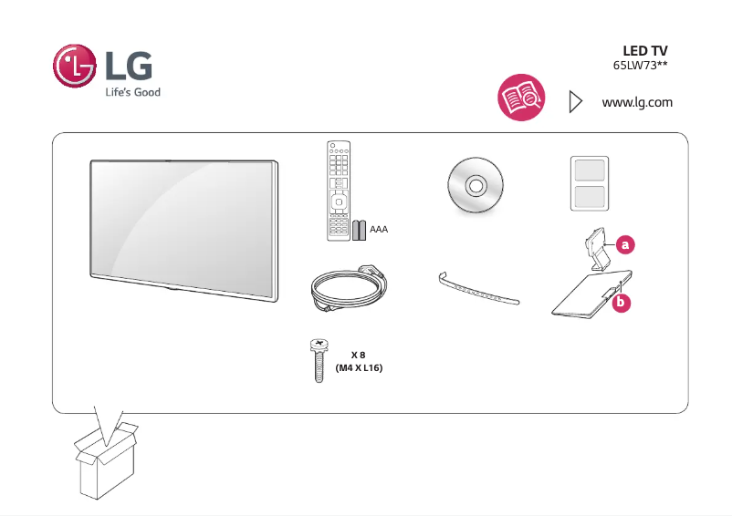 Page 1 de la notice Manuel utilisateur LG 65LW731H