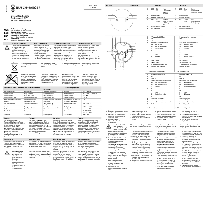Image de la première page du manuel de l'appareil 6829-84