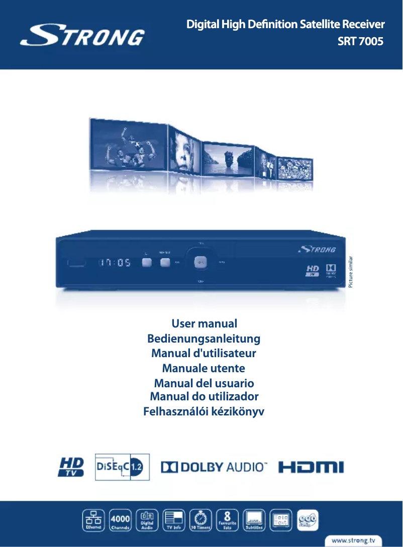 Page 1 de la notice Manuel utilisateur Strong SRT 7005