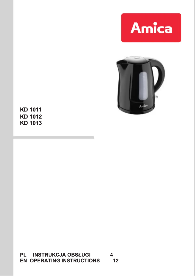 Imagen de la primera página del manual del dispositivo KD 1012