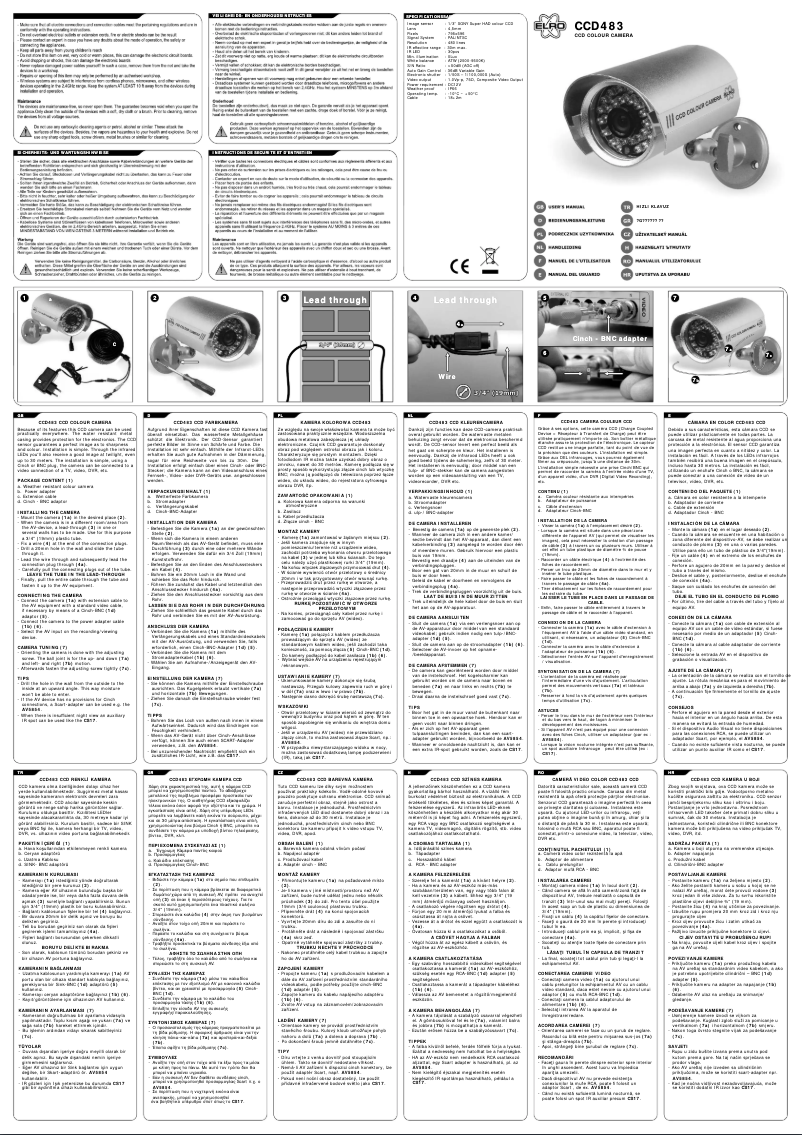 Image de la première page du manuel de l'appareil CCD483
