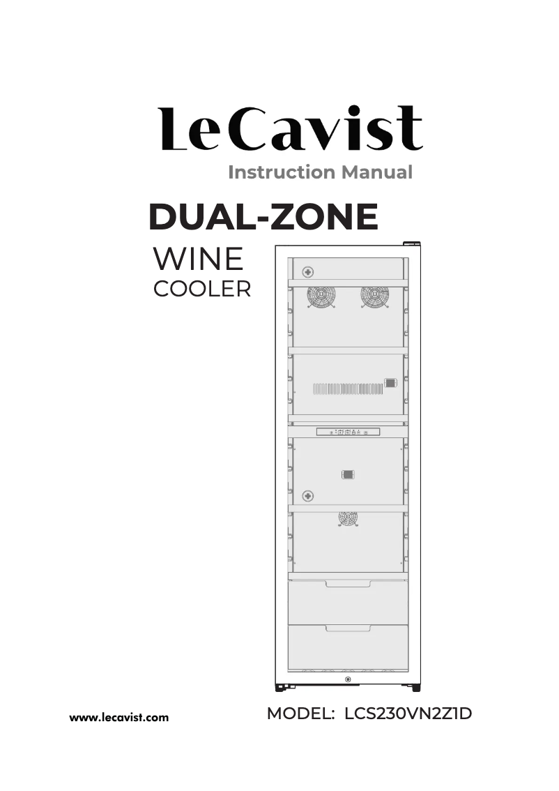 Page n°1 - Manuel utilisateur LeCavist LCS230VN2Z1D