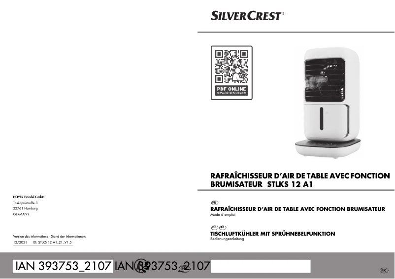 Page 1 de la notice Manuel utilisateur SilverCrest STLKS 12 A1