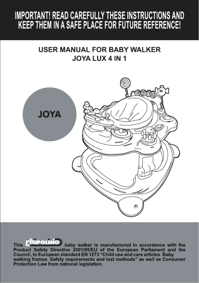 Page 1 de la notice Manuel utilisateur Chipolino Joya Lux