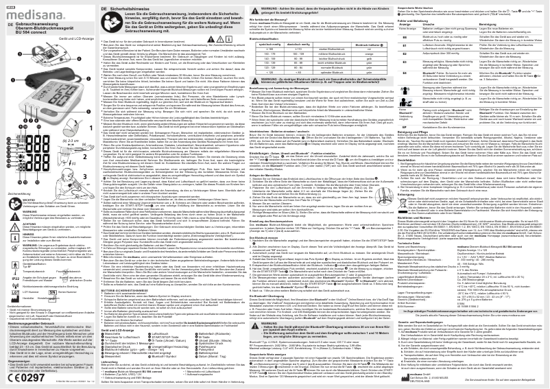 Página 1 del manual Manual de usuario Medisana BU 584 Connect