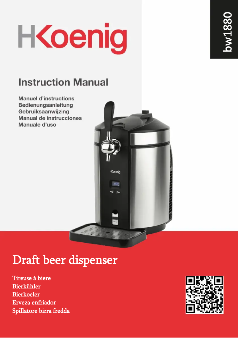 Image de la première page du manuel de l'appareil BW1880