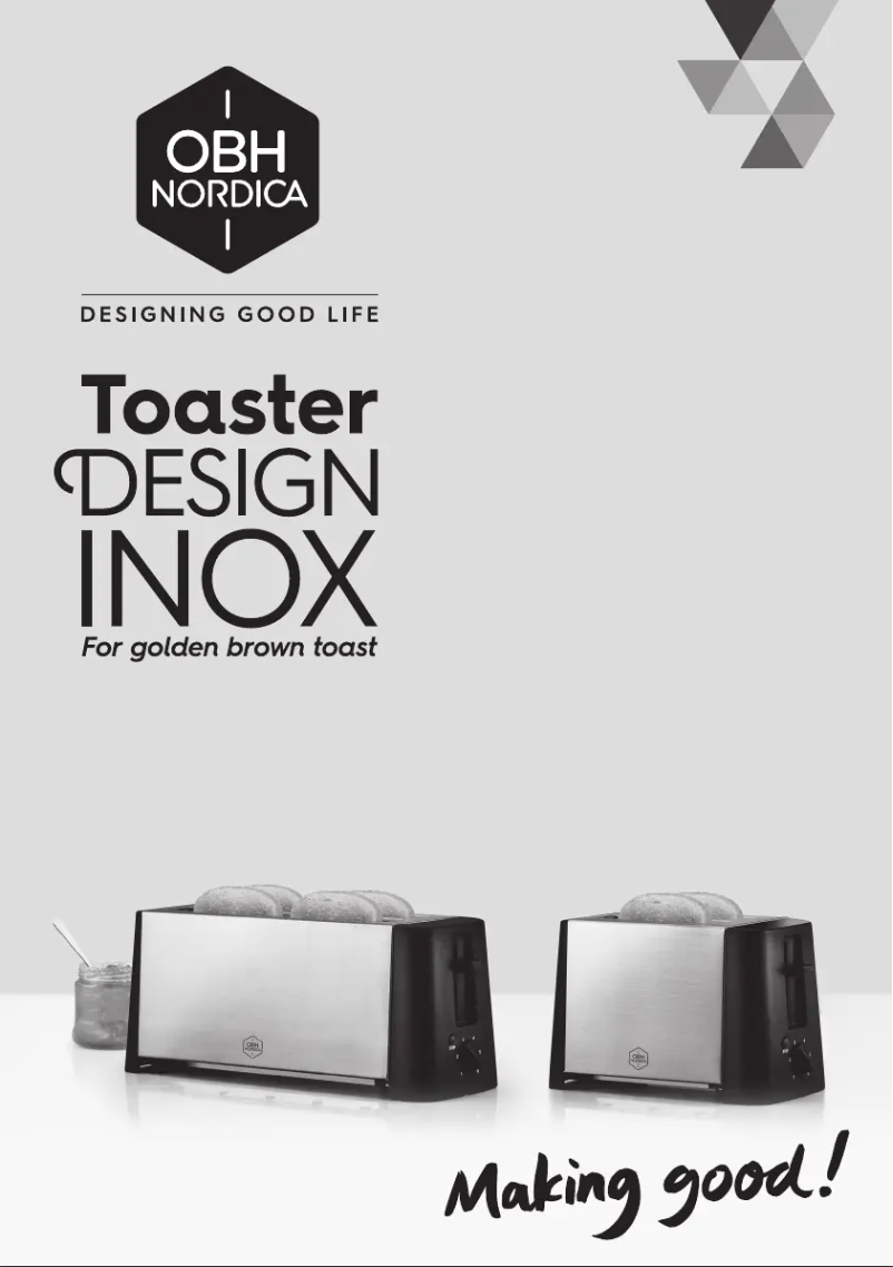 Page n°1 - Manuel utilisateur OBH Nordica Design Inox 2 2232