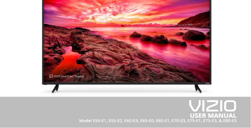 Página 1 del manual Manual de usuario VIZIO SmartCast E75-E3