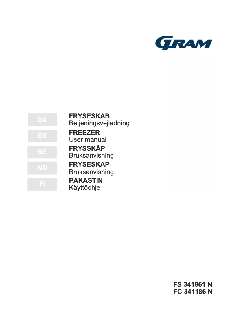 Page n°1 - Manuel utilisateur Gram FC 341186 N