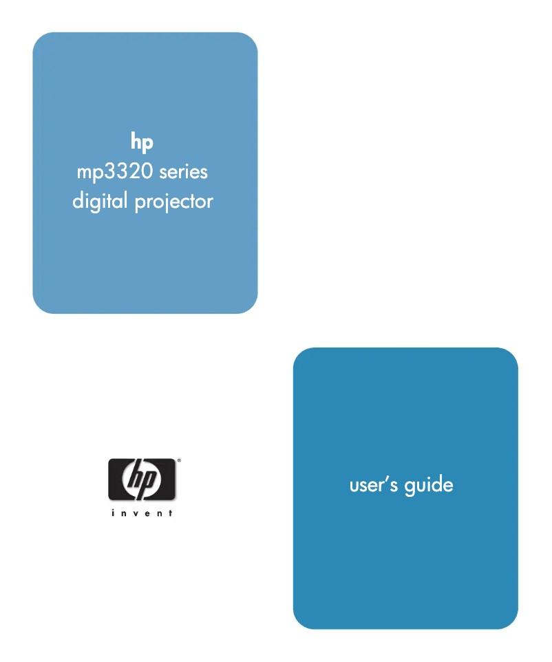Page 1 de la notice Manuel utilisateur HP MP3320