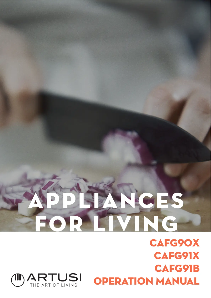 Image de la première page du manuel de l'appareil CAFG90X