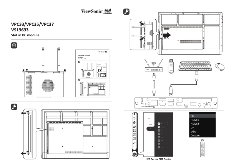 Página 1 del manual Guía de inicio rápido Viewsonic VPC37