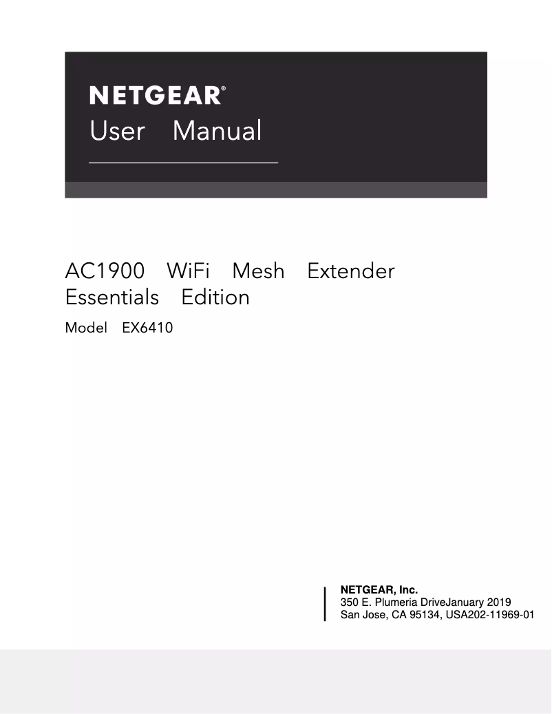 Page n°1 - Manuel utilisateur Netgear EX6410