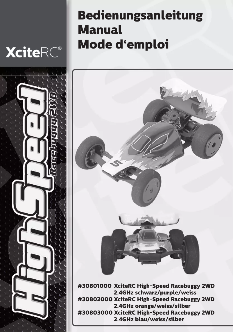 Page n°1 - Manuel utilisateur XciteRC High-Speed Racebuggy