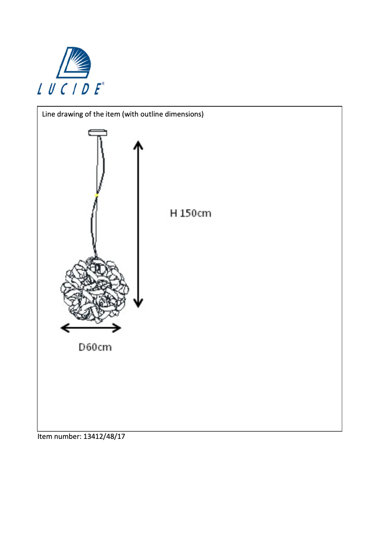 Page 1 de la notice Manuel utilisateur Lucide Atoma 13412/48/17
