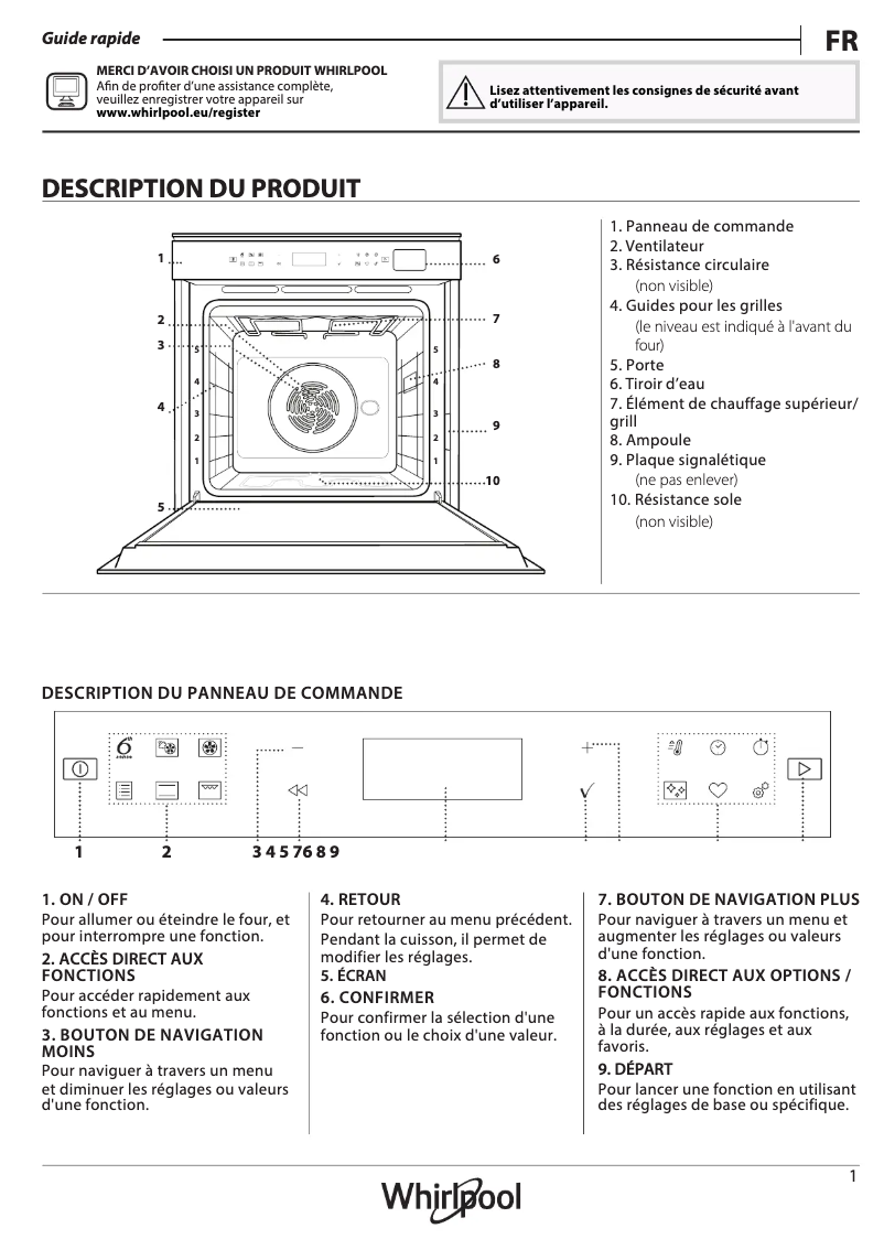 Image de la première page du manuel de l'appareil W7 OS4 4S1 H
